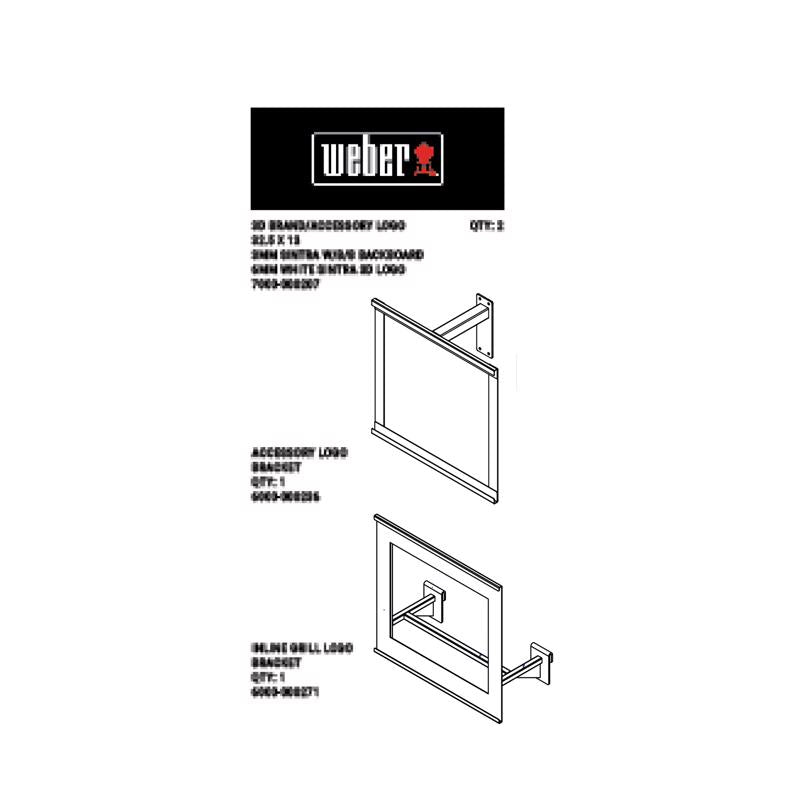 Standard L&G/Outdoor Living Sign Kit Elevate Weber Brand Kit