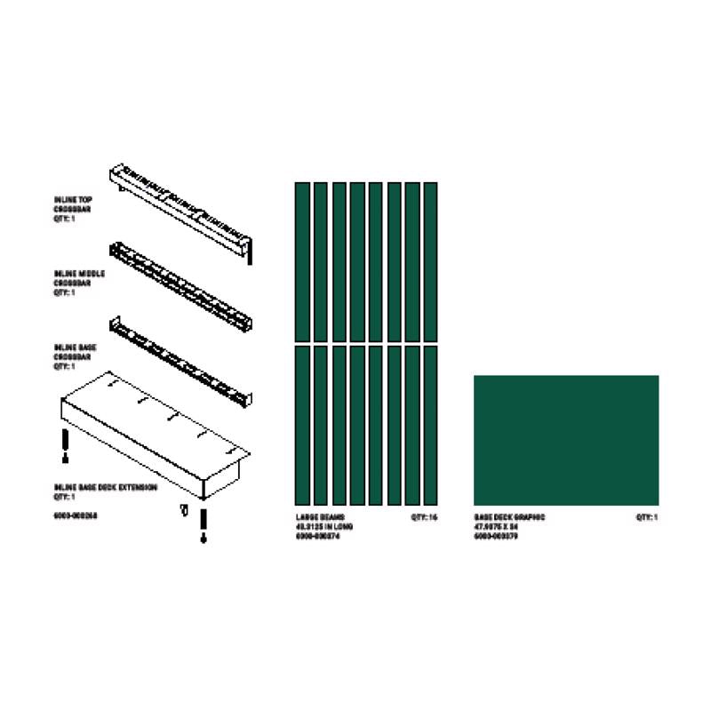 Standard L&G/Outdoor Living Sign Kit Elevate BGE 4ft Grill Decor Kit