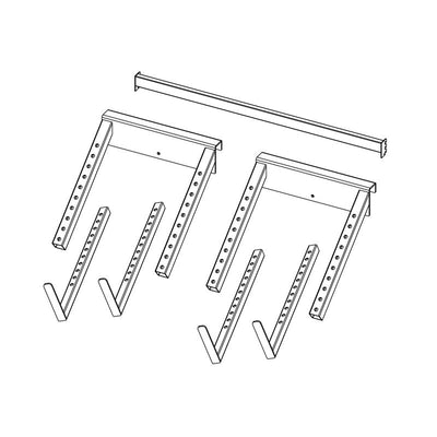 48 in. Black Metal Solo Stove Display Bracket Bracket Arm