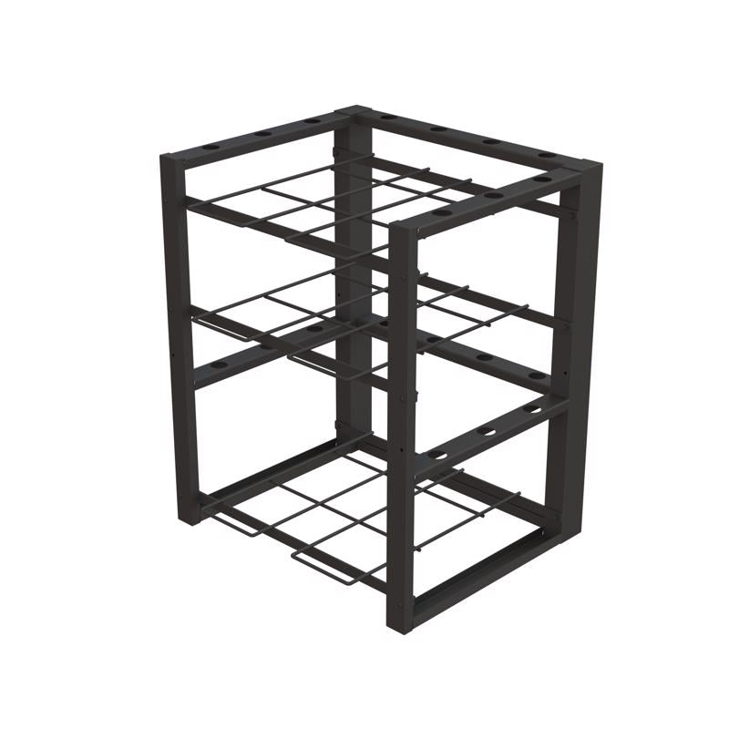 Black U-SHAPED UMBRELLA Display Metal