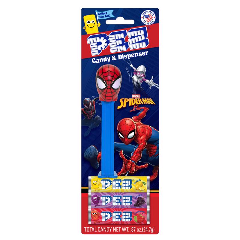 PEZ Spider-Man Assorted Candy and Dispenser 0.87 oz