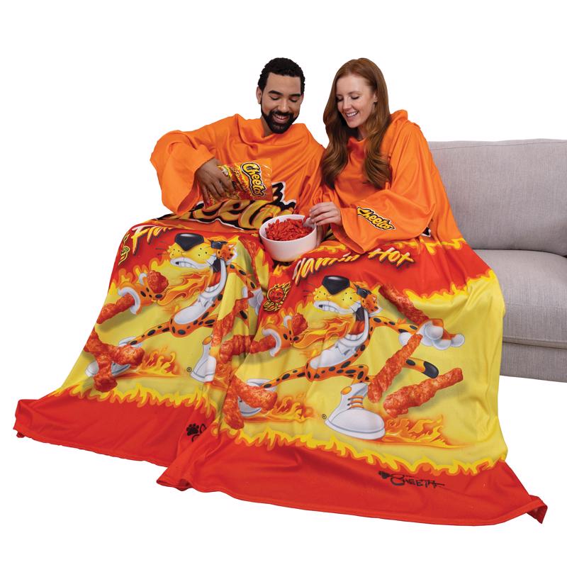 Snuggie Cheetos Flaming Hot Blanket Polyster