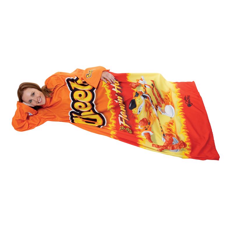 Snuggie Cheetos Flaming Hot Blanket Polyster