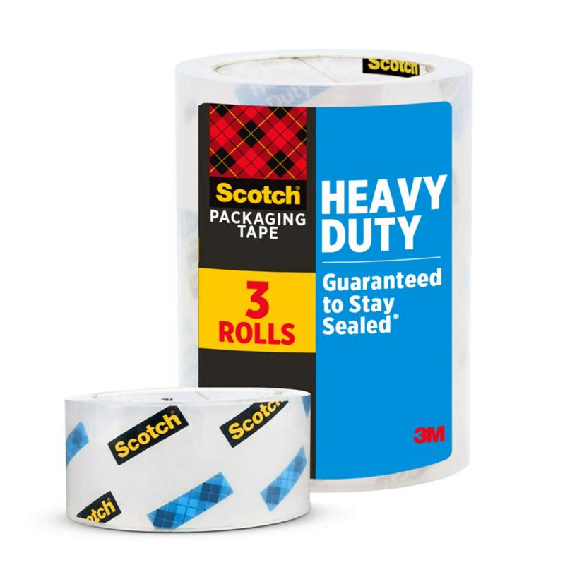 Scotch 1.88 in. W X 38.2 yd L Heavy Duty Packaging Tape 3 pk