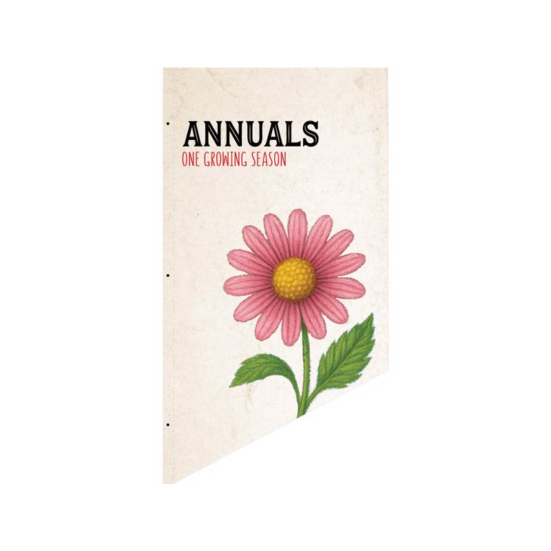 Standard L&G/Outdoor Living Sign Kit Live Goods Banner - Annuals