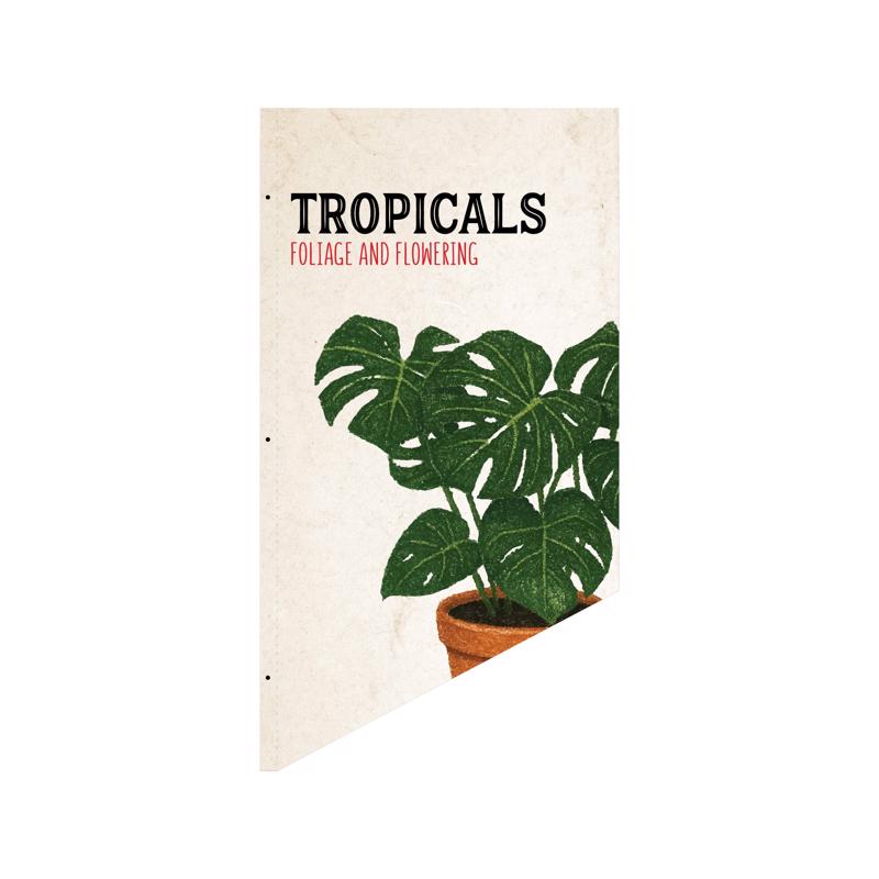 Standard L&G/Outdoor Living Sign Kit Live Goods Banner - Tropicals