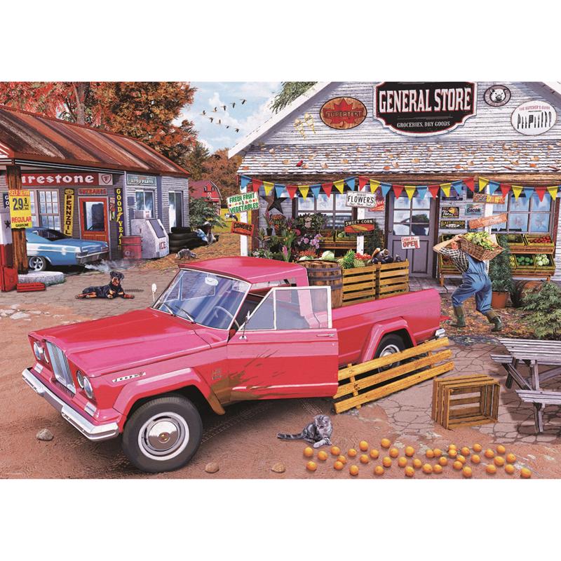 Eurographics Jeep Farmer Truck Puzzles Multicolored 1000 pc