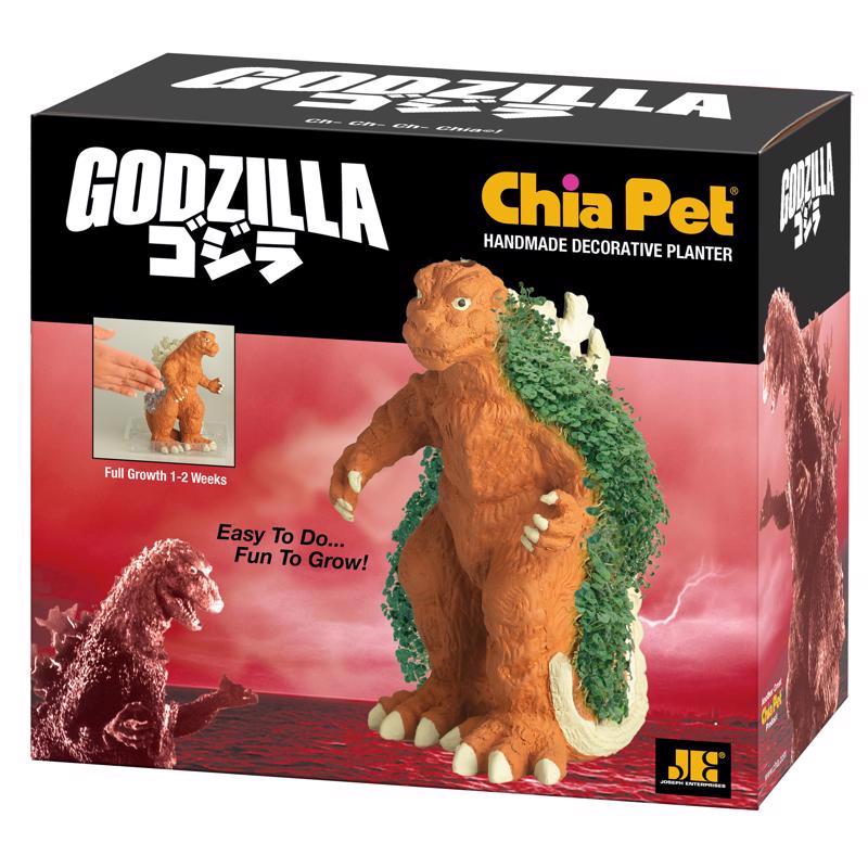 Chia Pet Godzilla Decorative Planter Clay