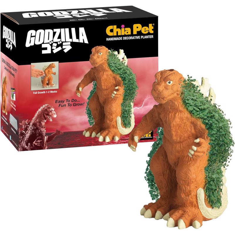 Chia Pet Godzilla Decorative Planter Clay