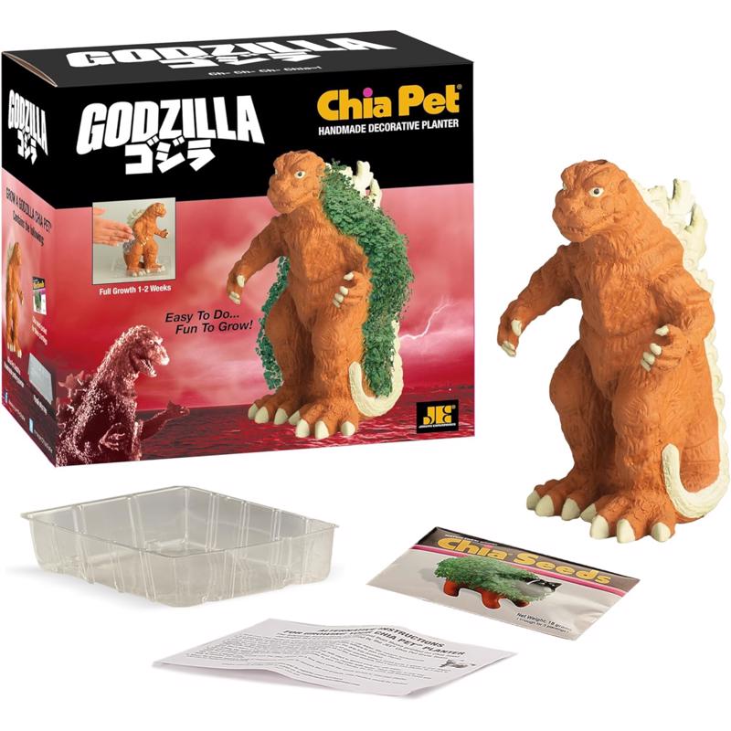 Chia Pet Godzilla Decorative Planter Clay