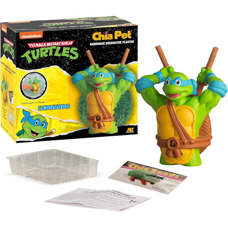 Chia Pet Teenage Mutant Ninja Turtle Decorative Planter Clay
