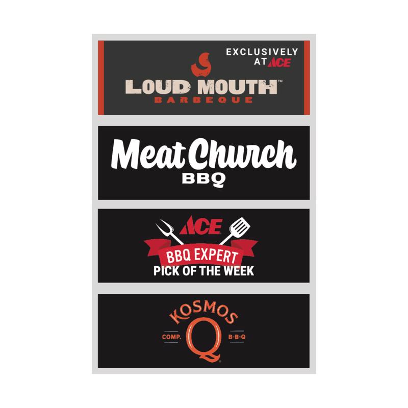 Standard L&G/Outdoor Living Sign Kit Shelf Glorifier Sauces and Rubs