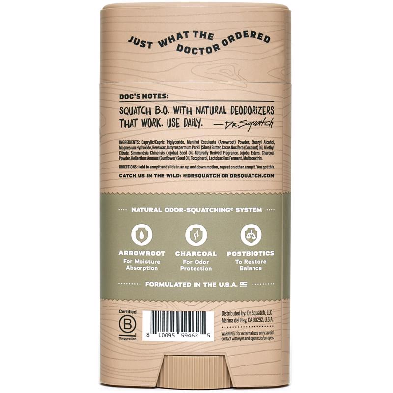Dr. Squatch Deodorant 2.65 oz