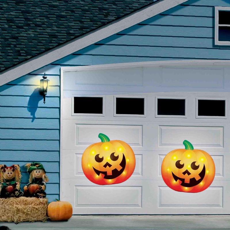 Magic Seasons Warm White 8 ct 15 in. LED Pumpkin Halloween Decor