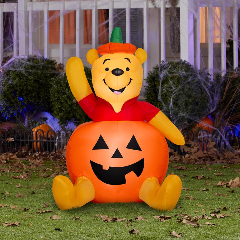 Disney 3 ft. LED Prelit Pooh in Pumpkin-SM Inflatable