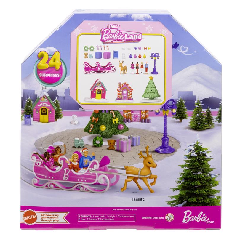 Barbie Mini BarbieLand Advent Calendar Multicolored 24 pc