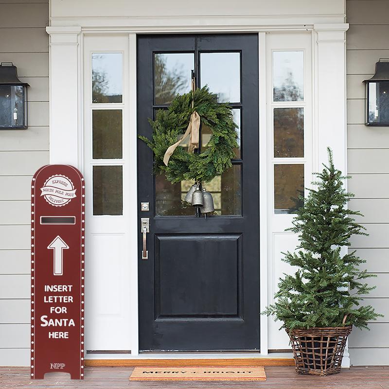 Dyno Red/White Mailbox Letter Porch Sign 40 in.