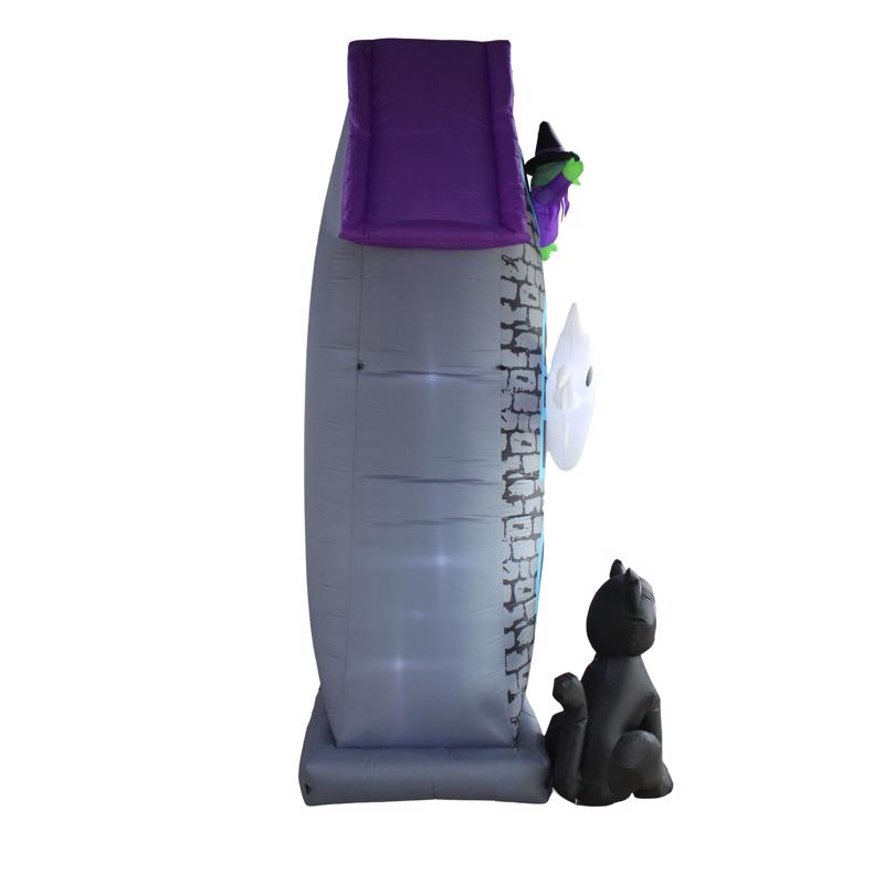 A Holiday Company 12 ft. LED Prelit Haunted House Inflatable