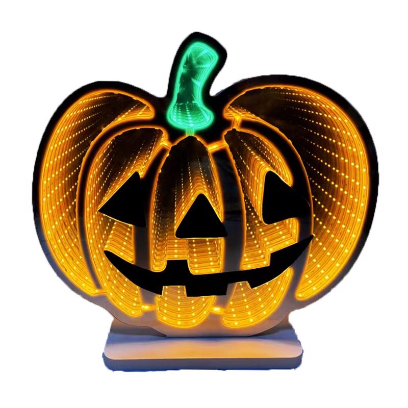 Celebrations Orange 192 ct 12 in. LED Prelit Pumpkin Halloween Decor