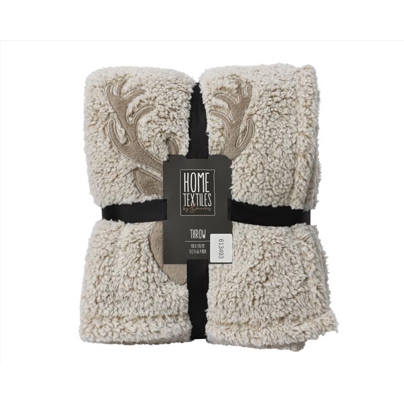 Decoris Reindeer Blanket