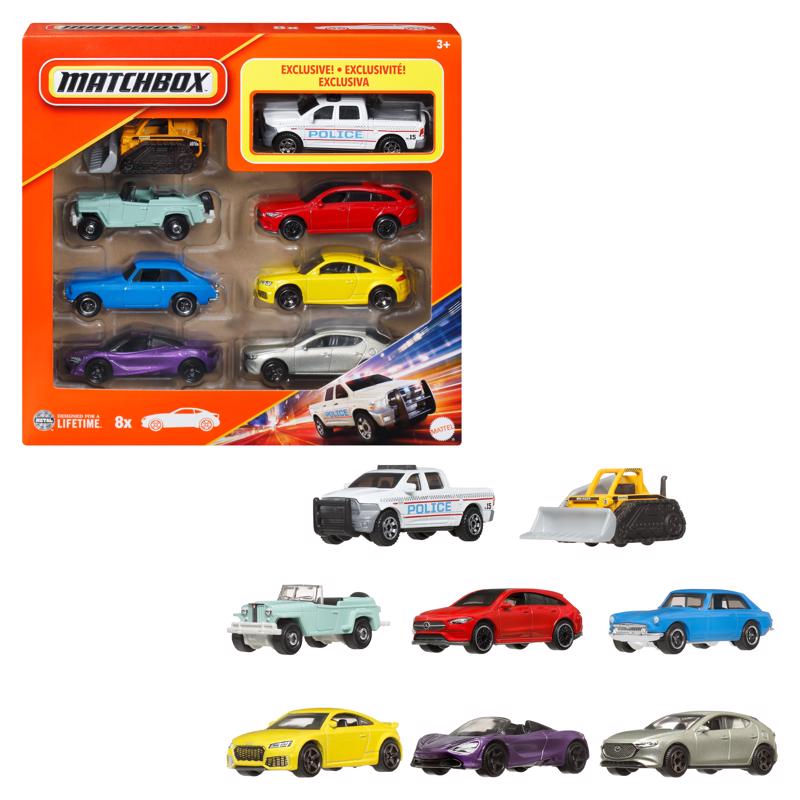 Matchbox 1:64 Scale Die-Cast Toy Cars Assorted 8 pc