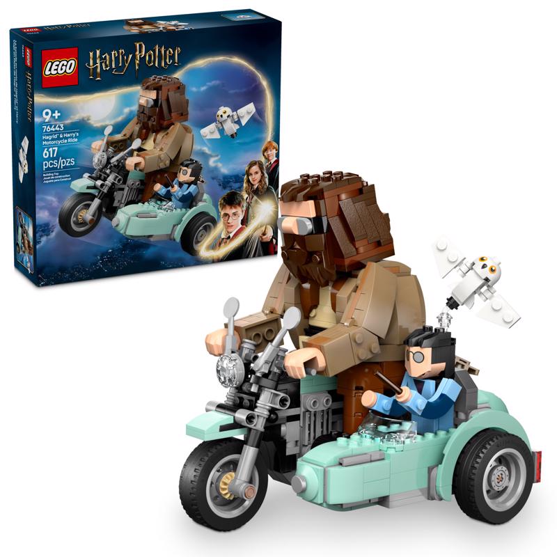LEGO Harry Potter Hagrid & Harry's Motorcycle Ride Building Set Multi 617 pc