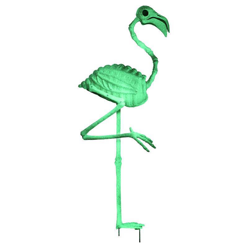 Seasons 34 in. Skeleton Flamingo Halloween Decor
