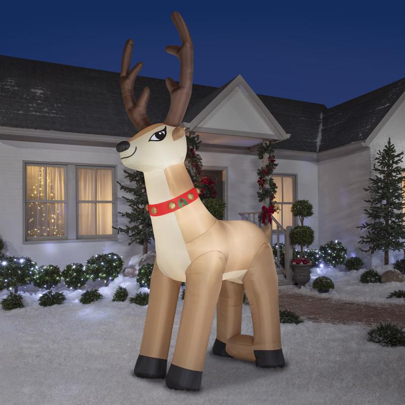 Gemmy Airblown LED Colossal Airblown Reindeer 20 ft. Inflatable