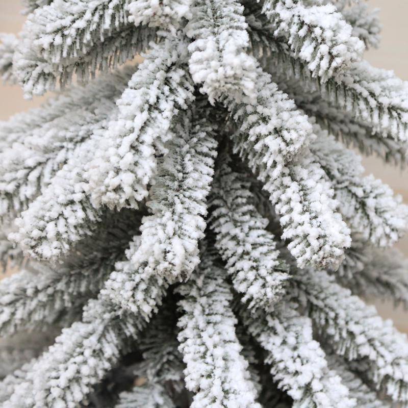 Celebrations 4 ft. Full LED 50 ct Snowy Alpine Entrance Tree