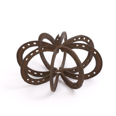 Gerson 10 in. Horseshoe Pumpkin Fall Decor