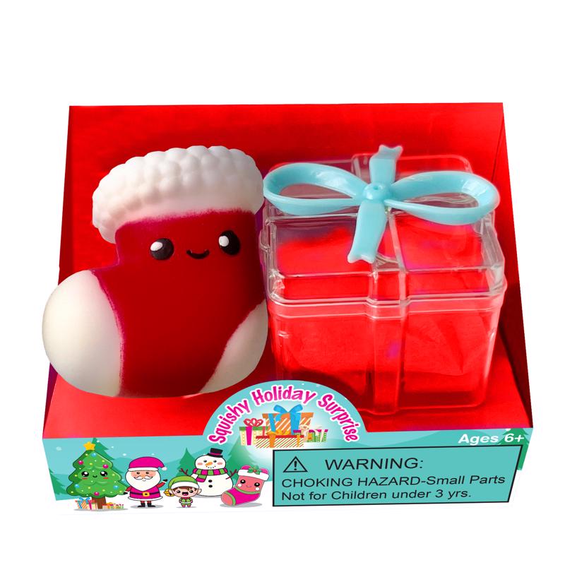 Zorbitz Holiday Surprise Squishy Fidget Toy Multicolored