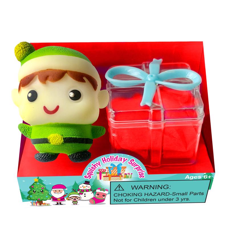Zorbitz Holiday Surprise Squishy Fidget Toy Multicolored