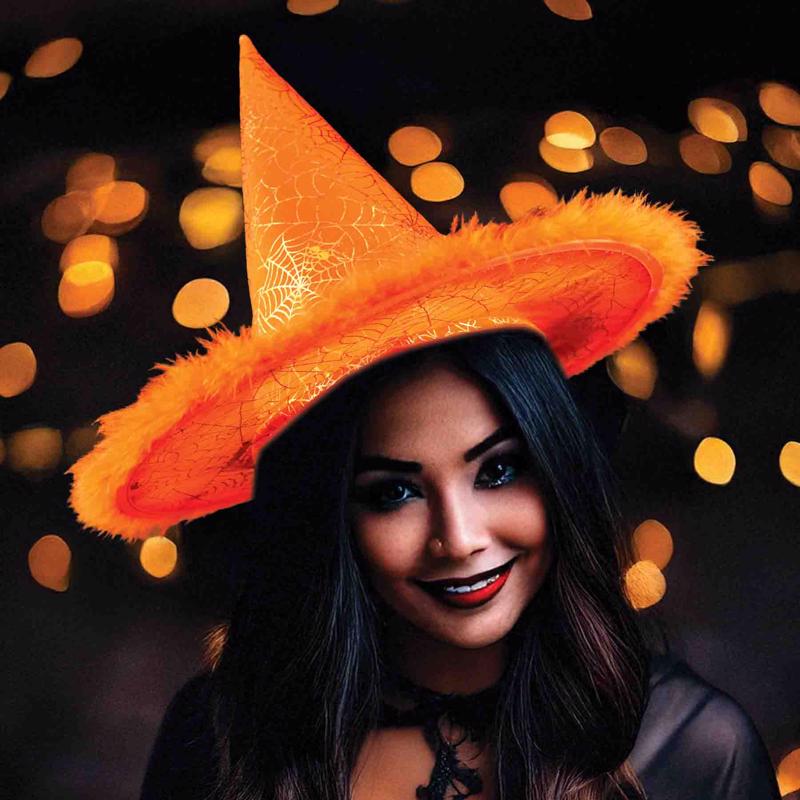Magic Seasons Halloween Spiderweb Witch Hat