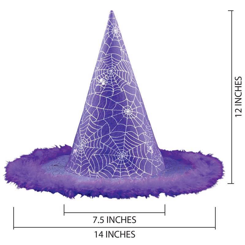 Magic Seasons Halloween Spiderweb Witch Hat
