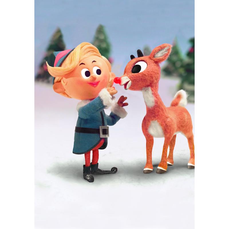 Aquarius Rudolph Puzzle with Candy Cane Multicolored 150 pc