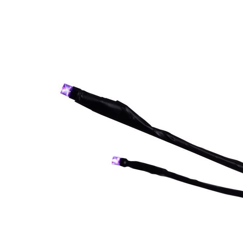 Celebrations Orange/Purple 16 in. LED Starlight Burst Halloween Decor