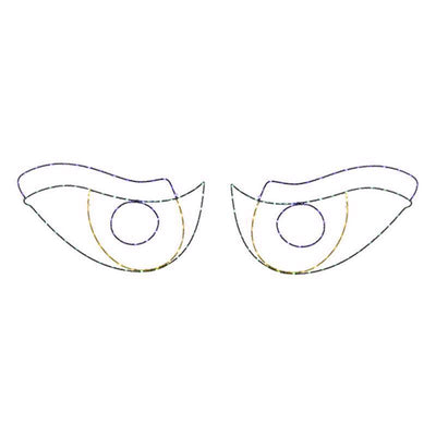 Celebrations Halloween LED Prelit Scary Eyes Window Silhouette Halloween Decor