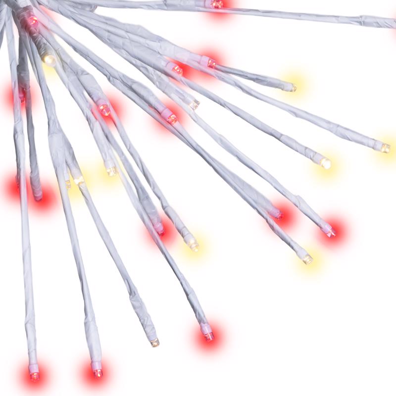 Celebrations LED Red/White Starlight Burst Deluxe 16 in. Hanging Decor