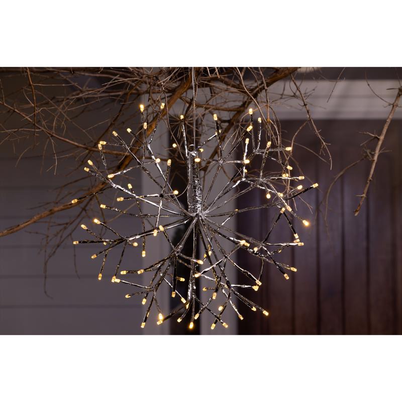 Celebrations LED Multi Shimmering Sphere 16 in. Hanging Decor