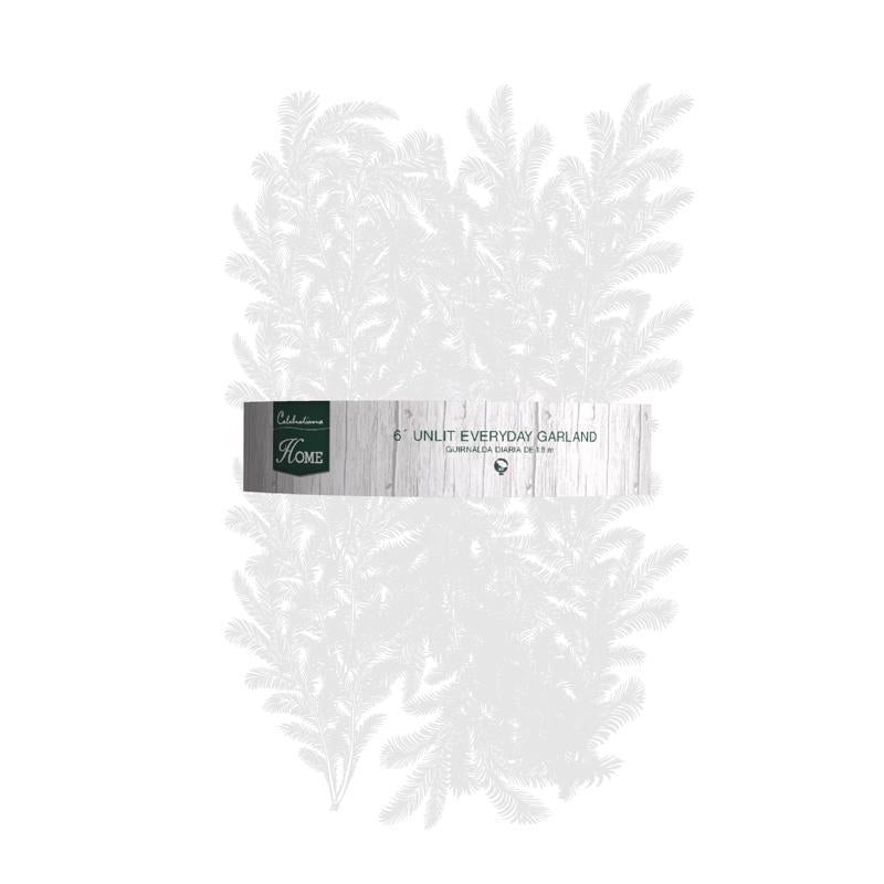 Celebrations 6 ft. L Unlit Everyday Garland