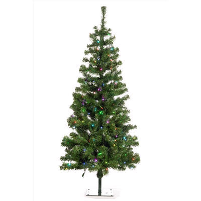 Celebrations 4-1/2 ft. Full LED 170 ct Brilliant Color Changing Christmas Tree