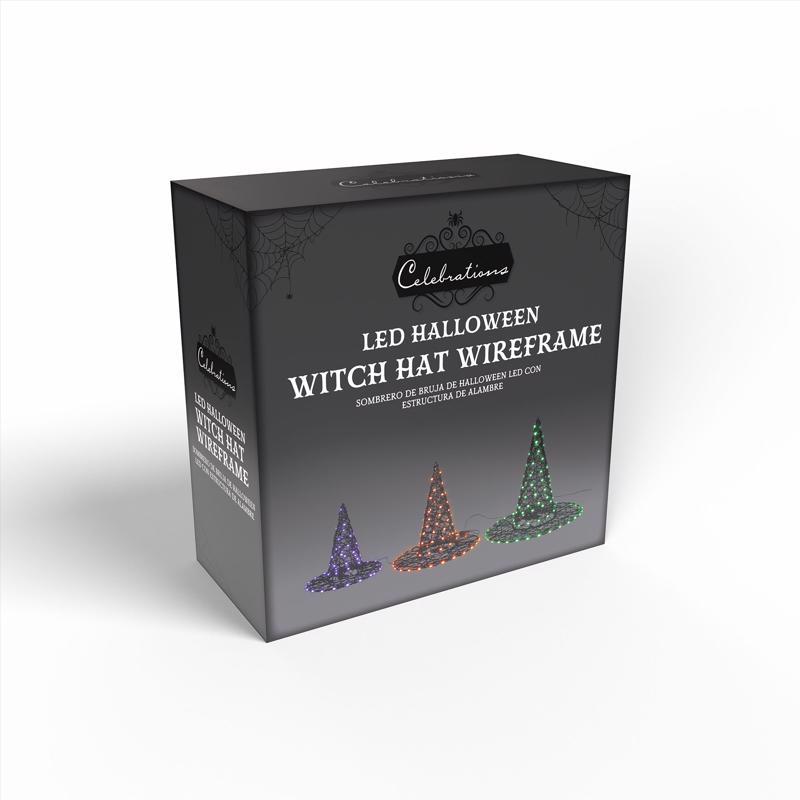 Celebrations Halloween LED Witch Hat Halloween Decor