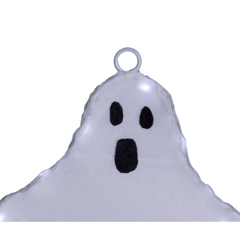 Celebrations Halloween White 16 in. LED 3 Ghost with stake Halloween Decor