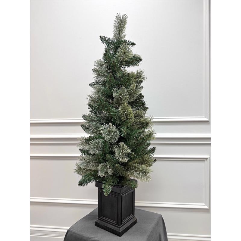 Celebrations 4 ft. Full LED 50 ct Mixed Pine Potted Color Changing Christmas Tree