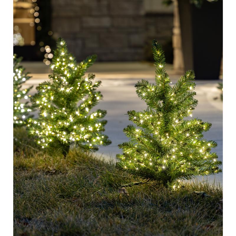 Celebrations LED Warm White Walkway Cascade 24 in. Christmas Tree