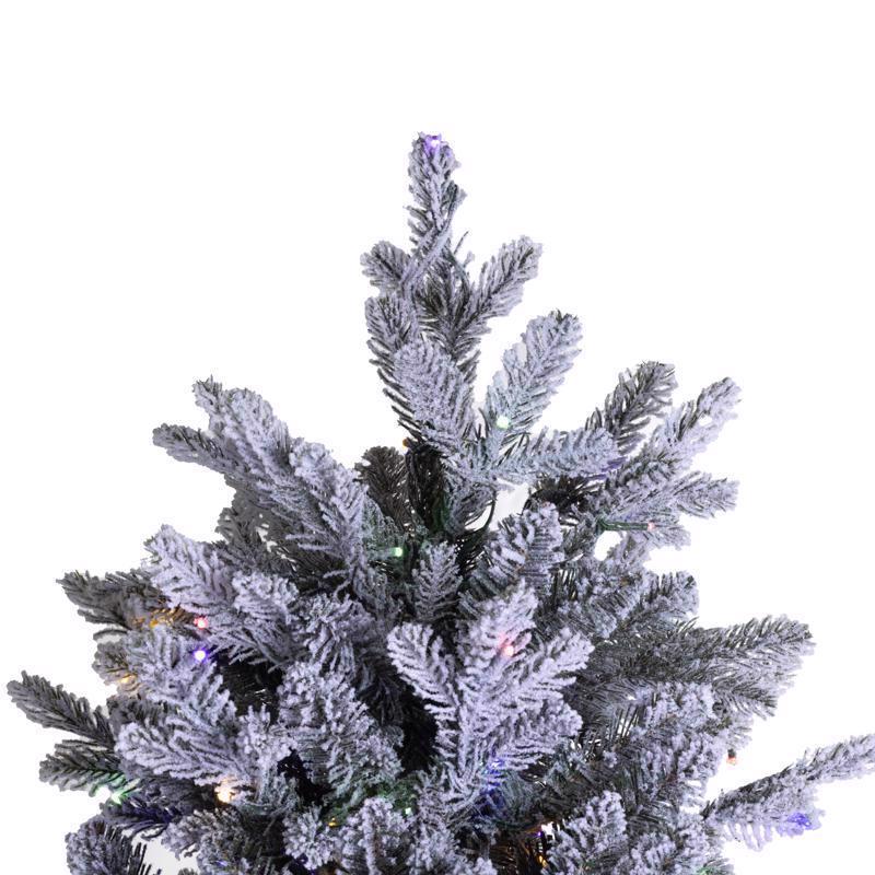 Holiday Bright Lights 7-1/2 ft. Slim LED 1250 ct Emerald Pine Sparkle Christmas Tree