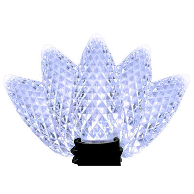 Holiday Bright Lights LED PS C9 Cool White 25 ct Christmas Light Bulbs