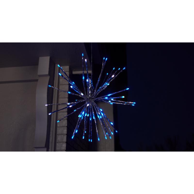 Celebrations Blue/Pure White 3 in1 Radiant Blast 16 in. Pathway Decor