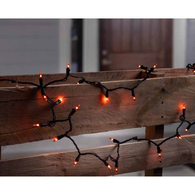 Celebrations Orange 100 ct LED String Lights