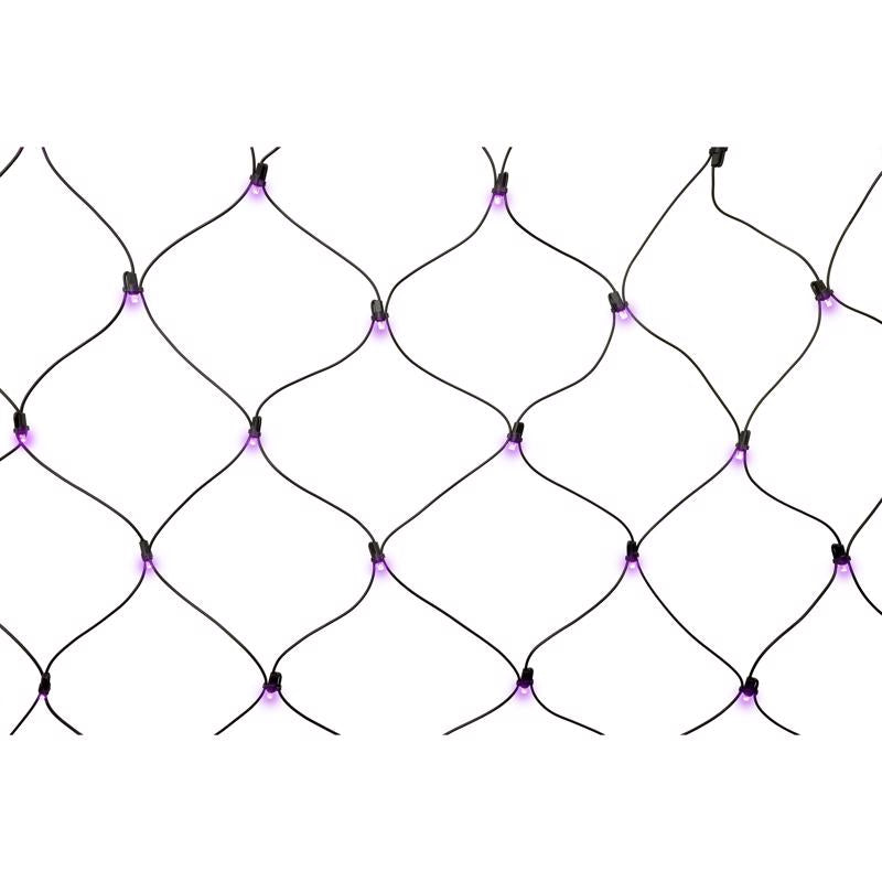 Celebrations Orange/Purple 100 ct LED Net Lights